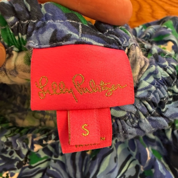 Lilly Pulitzer Mini Beyonca BabyDoll Dress Abaco Blue in Turtle Awe Size S Girl - Picture 5 of 11